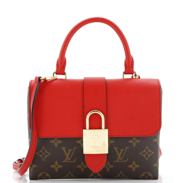 Louis Vuitton Locky Handbag Monogram Canvas with Leather BB