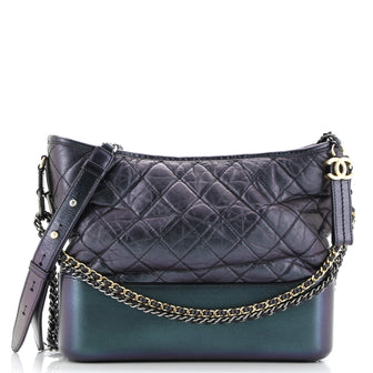 Chanel Gabrielle Hobo Quilted Iridescent Lambskin Medium