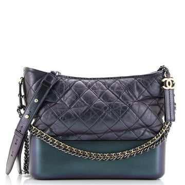 Chanel Gabrielle Hobo Quilted Iridescent Lambskin Medium