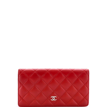 Chanel L-Yen Wallet Quilted Lambskin Long