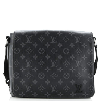 Louis Vuitton District Messenger Bag Monogram Eclipse Canvas PM