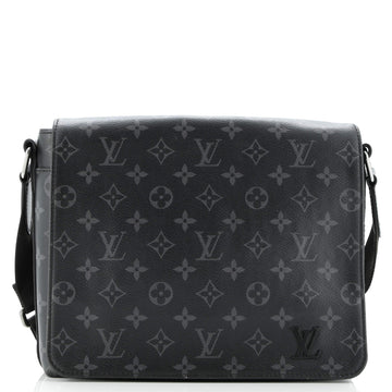 Louis Vuitton District Messenger Bag Monogram Eclipse Canvas PM