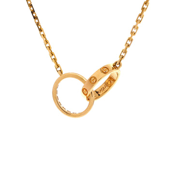 Cartier Love Interlocking Necklace 18K Yellow Gold