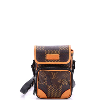 Louis Vuitton Nigo Amazone Messenger Bag Limited Edition Giant Damier and Monogram Canvas Nano