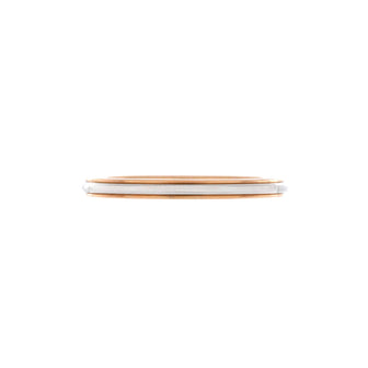 Tiffany & Co. Classic Milgrain Band Ring Platinum with 18K Rose Gold 2mm