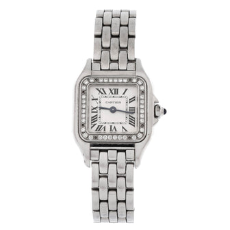 Cartier Panthere de Cartier Quartz Watch Stainless Steel with Diamond Bezel 22