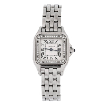Cartier Panthere de Cartier Quartz Watch Stainless Steel with Diamond Bezel 22