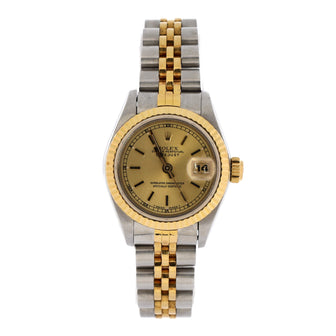 Rolex Oyster Perpetual Datejust Automatic Watch Stainless Steel and Yellow Gold 26