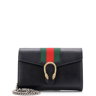 Gucci Dionysus Web Chain Wallet Leather Small