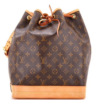 Louis Vuitton Noe Handbag Monogram Canvas Large
