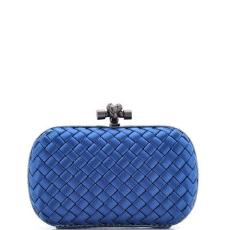Bottega Veneta Box Knot Clutch Intrecciato Satin Small