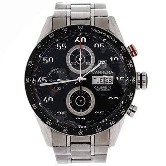 Tag Heuer Carrera Calibre 16 Chronograph Day Date Automatic Watch Stainless Steel 41