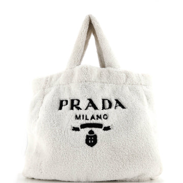 Prada Logo Tote Terry Cloth
