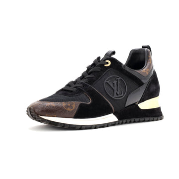 Louis Vuitton Women's Run Away Sneakers Mesh with Monogram Canvas and Suede