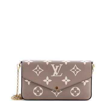 Louis Vuitton Felicie Pochette Bicolor Monogram Empreinte Giant
