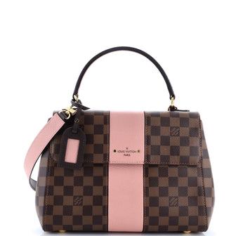 Louis Vuitton Bond Street Handbag Damier with Leather MM