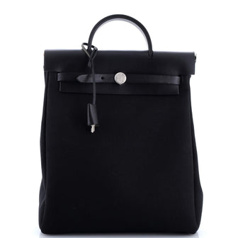 Hermes Herbag A Dos Backpack Toile