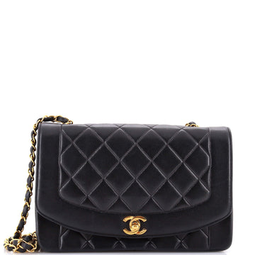 Chanel Vintage Diana Flap Bag Quilted Lambskin Medium