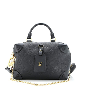 Louis Vuitton Petite Malle Souple Handbag Monogram Empreinte Leather
