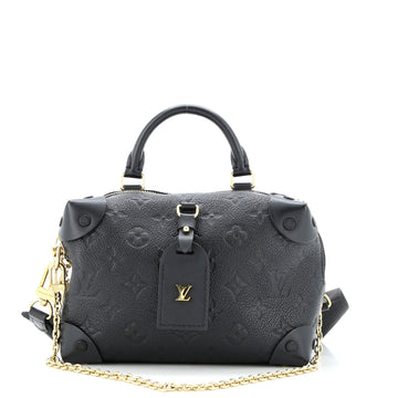 Louis Vuitton Petite Malle Souple Handbag Monogram Empreinte Leather