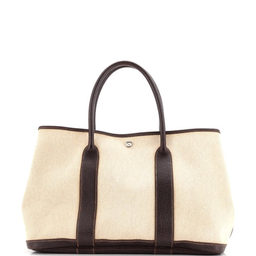 Hermes Garden Party Tote Toile and Leather 36