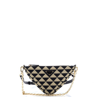 Prada Symbole Triangle Bag Jacquard Mini