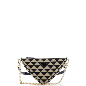 Prada Symbole Triangle Bag Jacquard Mini