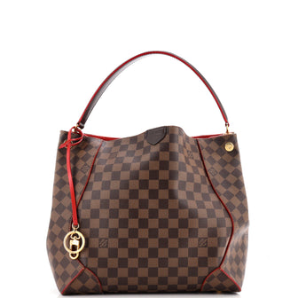 Louis Vuitton Caissa Hobo Damier with Leather
