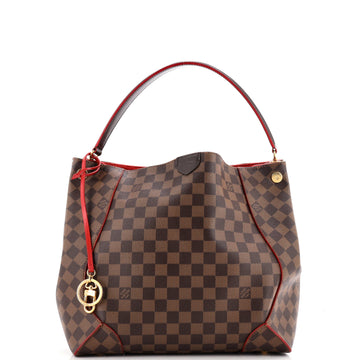 Louis Vuitton Caissa Hobo Damier with Leather