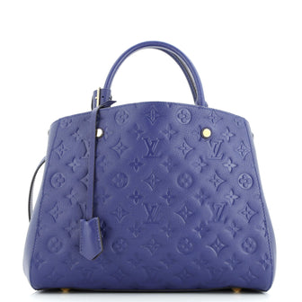Louis Vuitton Montaigne Handbag Monogram Empreinte Leather MM