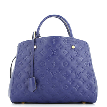 Louis Vuitton Montaigne Handbag Monogram Empreinte Leather MM