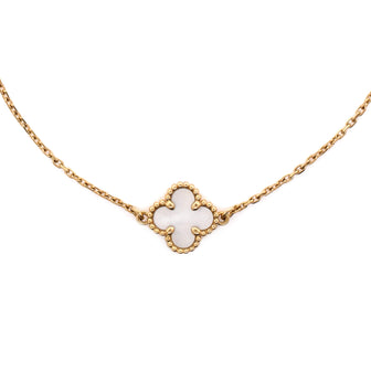 Van Cleef & Arpels Sweet Alhambra Bracelet 18K Yellow Gold and Mother of Pearl