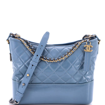 Chanel Gabrielle Hobo Quilted Goatskin and Patent Medium