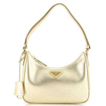 Prada Re-Edition Hobo Saffiano Leather Mini