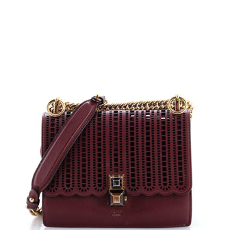 Fendi Kan I Bag Laser Cut Leather Small