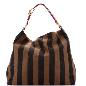 Fendi Hobo Pequin Canvas Large