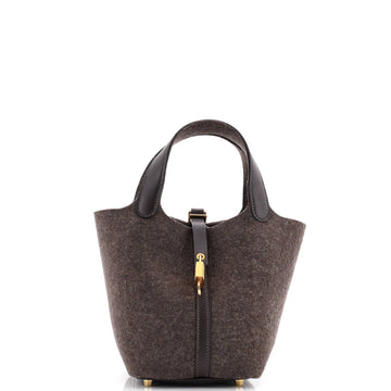 Hermes Picotin Lock Bag Felt with Leather PM