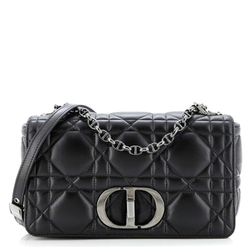 Christian Dior Caro Bag Macrocannage Quilt Calfskin Medium