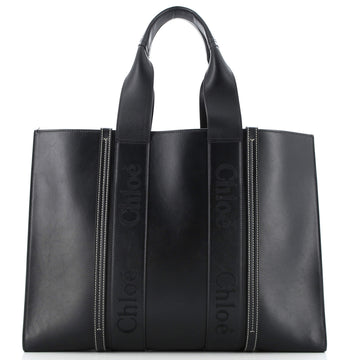 Chloe Woody Tote Leather Large