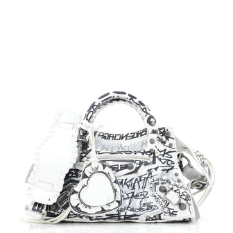 Balenciaga Neo Cagole Graffiti City Bag Leather XS