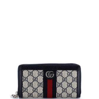 Gucci Ophidia Zip Around Wallet GG Coated Canvas