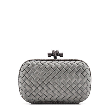 Bottega Veneta Box Knot Clutch Intrecciato Satin Small