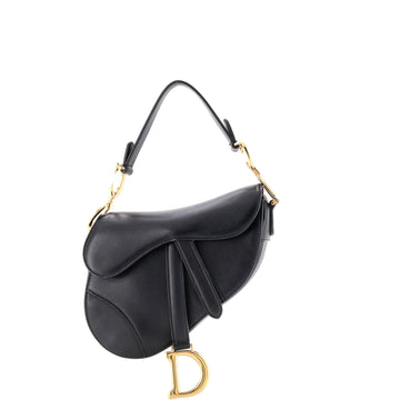 Christian Dior Saddle Handbag Leather Micro