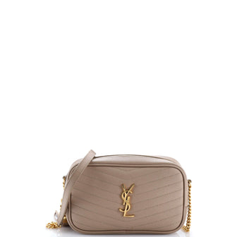 Saint Laurent LouLou Crossbody Bag Matelasse Chevron Leather Mini