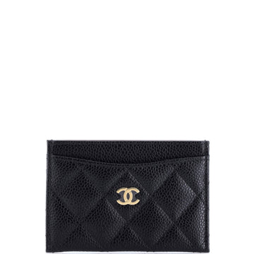 Chanel Classic Card Holder Quilted Caviar
