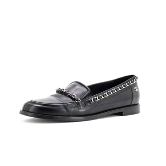 Chanel Women's Chain Around Loafers Leather