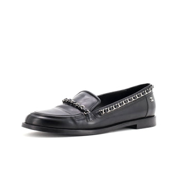 Chanel Women's Chain Around Loafers Leather