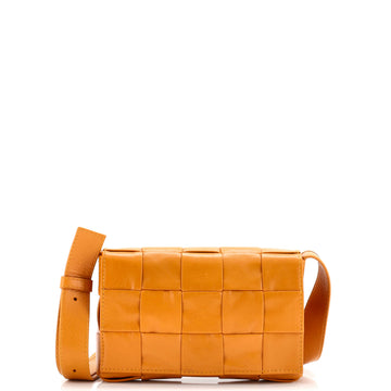 Bottega Veneta Cassette Crossbody Bag Maxi Intrecciato Leather Small