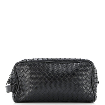 Bottega Veneta Toiletry Case Leather with Intrecciato Nappa Medium