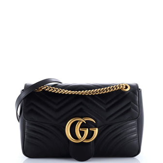 Gucci GG Marmont Flap Bag Matelasse Leather Medium